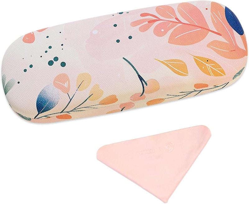 PERFECTSIGHT Store Hard Shell Eyeglasses Case, PU Leather Protective Glasses Case, Cute Eyeglass Case for Women Men Girls - Image 1